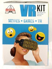 Virtual Reality Kit VR Interactive Remote For Smartphone Movies Games Bluetooth