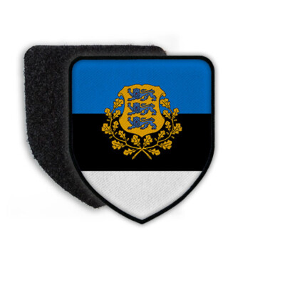 Patch Estonia Tallinn Oak Leaves Lion Ratas Patch Coat of Arms Patch #21932