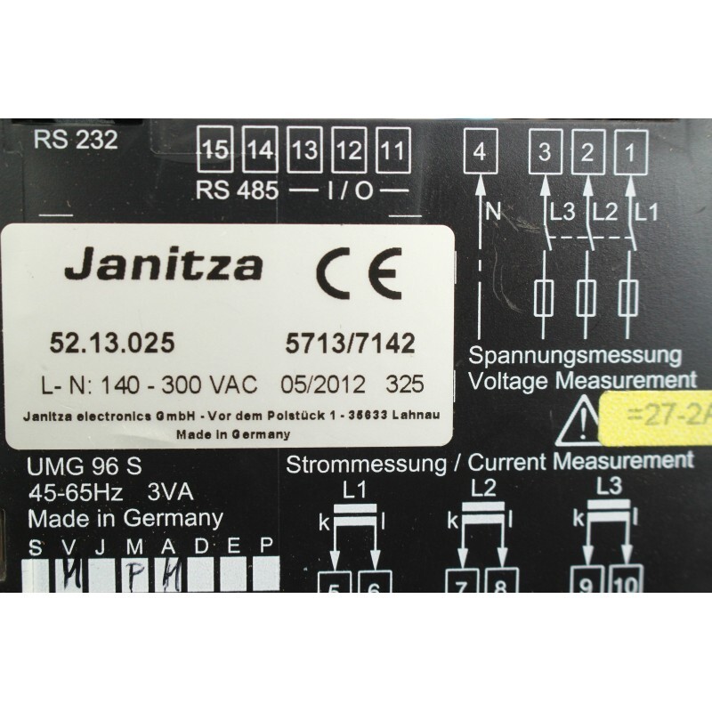 Appareil De Mesure Universel Janitza UMG 96 S - Occasion Fonctionnel - Réf. B1184