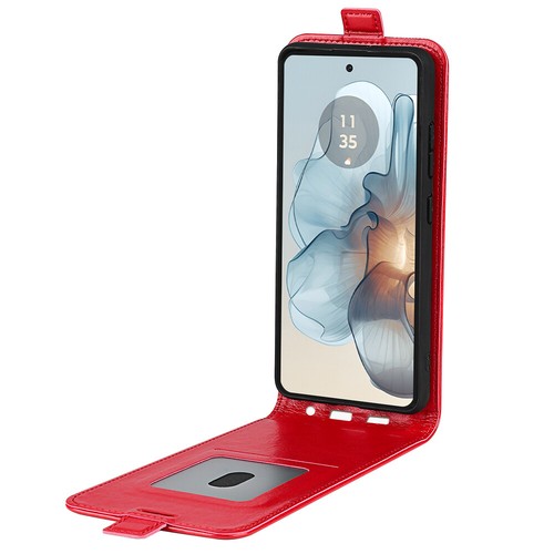 Vertical UP Down Flip Leather card slots Case For Motorola Moto G24 Power 2024 - Picture 18 of 27