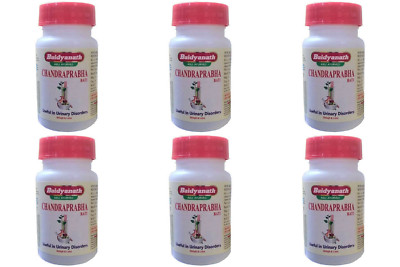 6 x Baidyanath Chandraprabha Bati Tablets (80tab) Ayurvedic Herbal