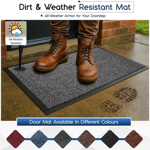 Heavy Duty Door Mat Non Slip Washable Dirt Trapper Hallway Kitchen Barrier Mat - Picture 43 of 60