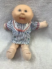 VINTAGE CABBAGE PATCH KID BABY DOLL BALD WITH DIMPLES 12 IN NO ORIGINAL CLOTHES