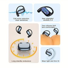 Earbuds Real Time Accents AI Translator Earbuds Charging Case Android Compatible