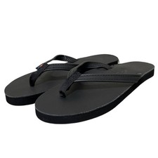 Rainbow 301ALTS Leather Narrow Strap Flip Flop Sandals Arch Support Sz L 7.5-8.5