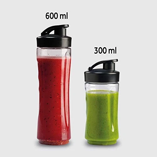 Imetec Personal e Sport Blender PB 100 Mini Frullatore con 2 Bottiglie (600 e 30 - Immagine 2 di 4