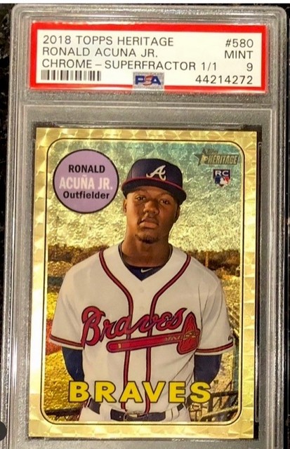 Ronald Acuña Jr. 2018 Topps Topps Chrome Rookie SuperFractor