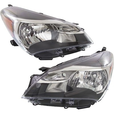 Headlight Set For 2015 2016 2017 Toyota Yaris Left and Right With Bulb 2Pc