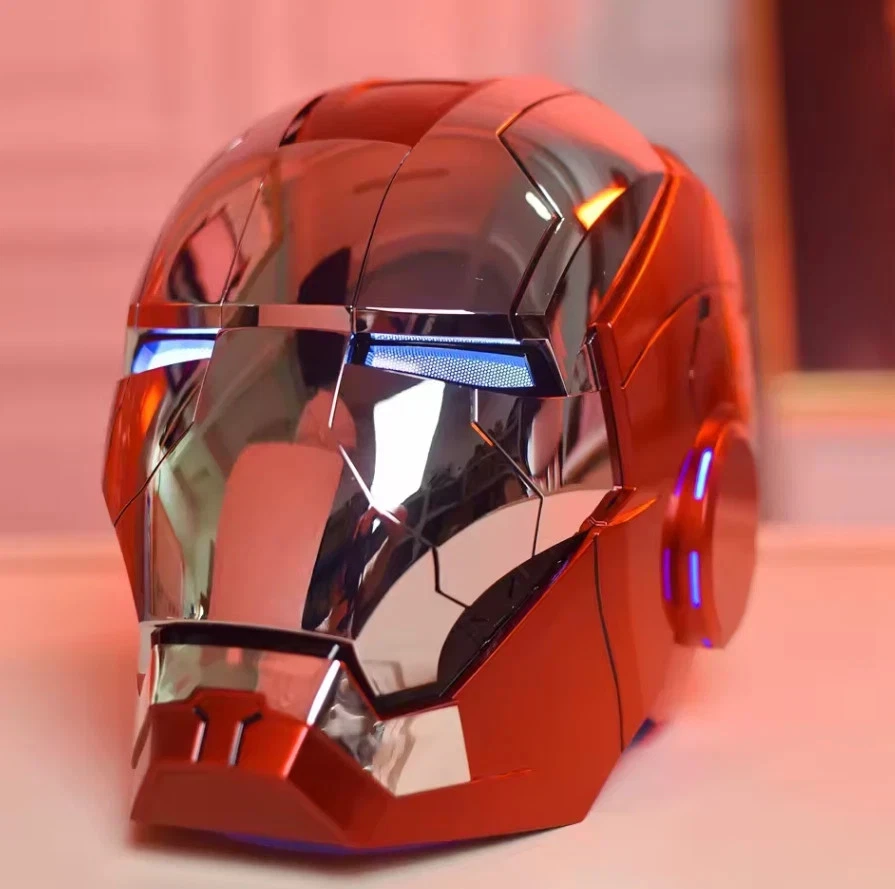 Casco Iron Man Mk5 AutoKing 1:1 con controllo vocale, luci LED, cosplay adulto - Immagine 4 di 4