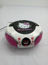 READ Hello Kitty CD Player AM FM Radio Boombox KT2026MBY Pink 2014 RARE
