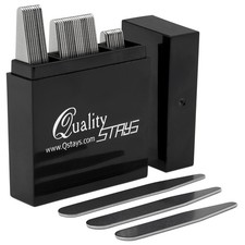 Metal Collar Stays for Men Set of 40 Dress Shirt Multi, Silver