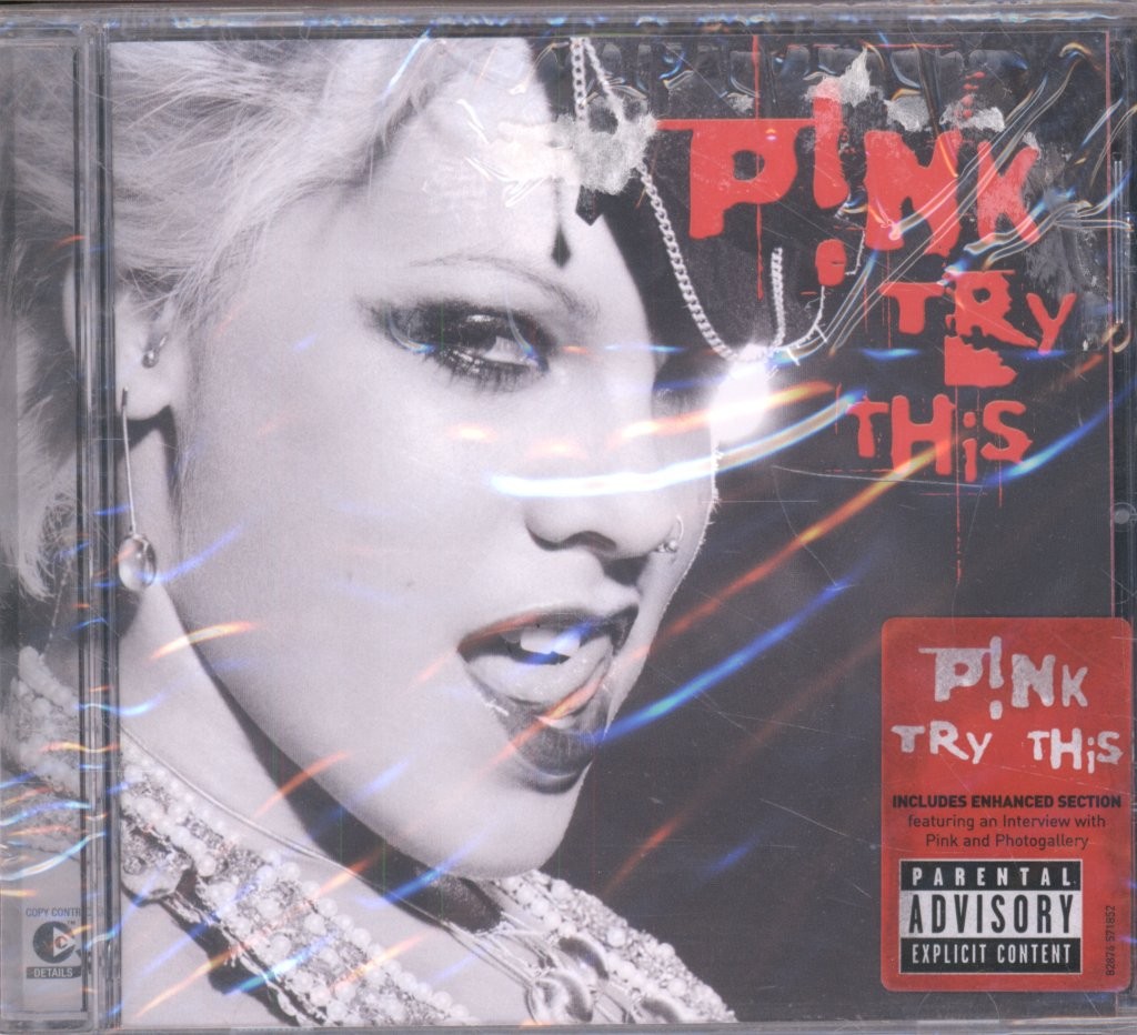 P!nk Try This CD Europe Arista 2003 copy protected enhanced CD with video