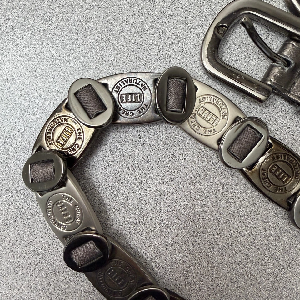 Cinturón Suzi Roher Mujer Mediano Plus Plata Metálico Metal Cadena Naturalist Life Foto 3 de 4