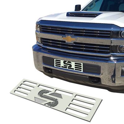 For 2015-2019 Chevy Silverado 2500HD 3500HD Chrome Stainless Bumper Billet Grill
