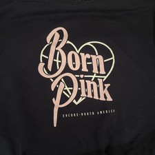 BLACKPINK Born Pink 2023 World Tour K-Pop Navy Blue Crewneck Sweatshirt Size M