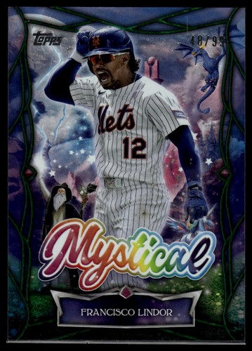 Francisco Lindor [Green] #MYS-7 2025 Topps Update Mystical card