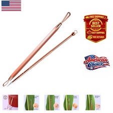 Stainless Steel Comedone Extractor - Pain-Free Blackhead Removal Tool Kit