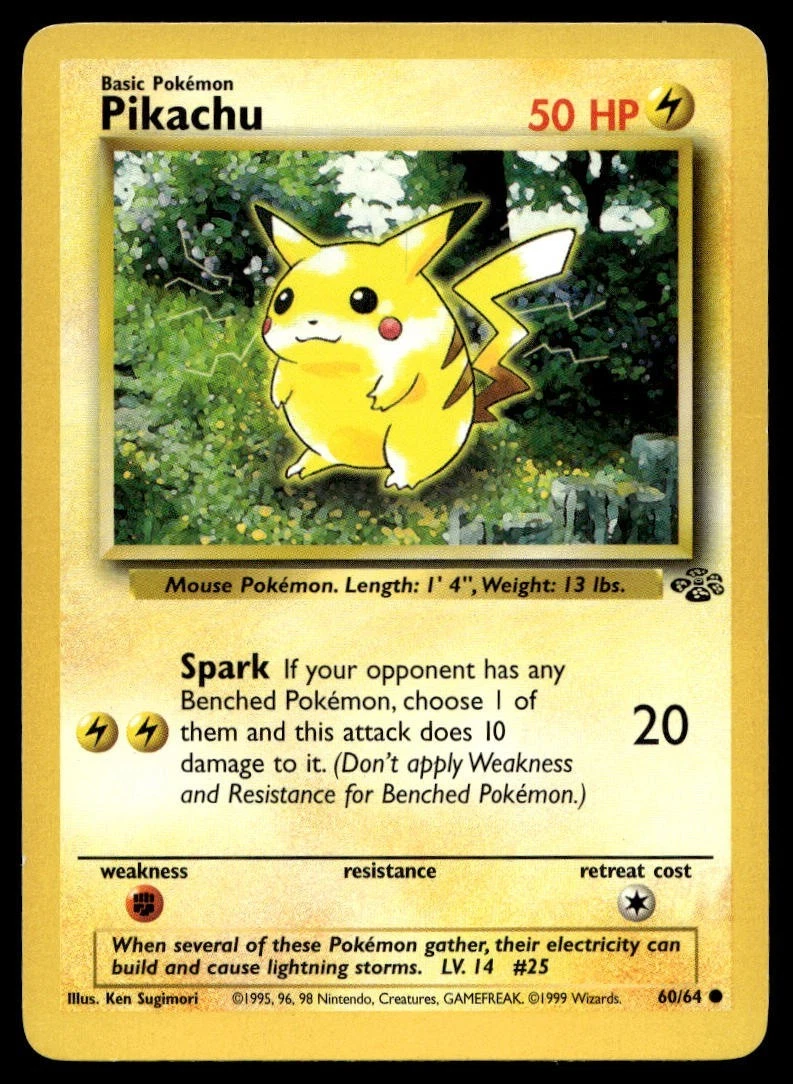 Wizards of the Coast Pikachu Pokémon TCG Jungle Individual