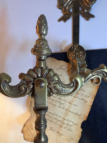 Vintage Deko Waage Waage Marmorsockel Messing Bronze Apotheker Kanzlei  - Bild 7 von 12