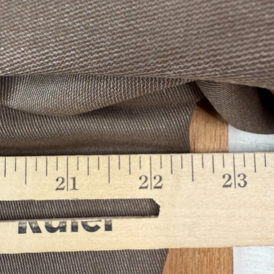 Pal Zileri Suit Mens 42L Brown 3 Button 100% Wool Canvas Pants 35x30 Pleat Italy - Image 3 of 4