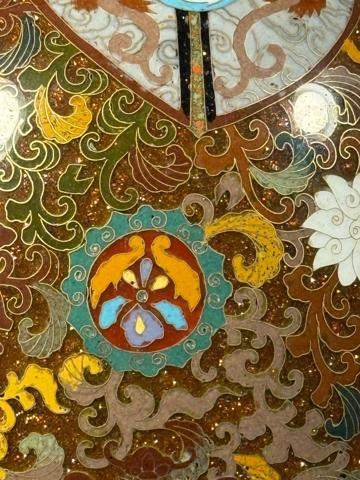 Japanese Meiji Cloisonné Vase Museum Quality Dragon Phoenix Exceptional Wirework