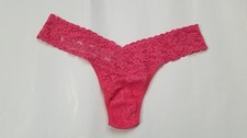Hanky Panky Signature Lace Low Rise Thong, Pink, One Size