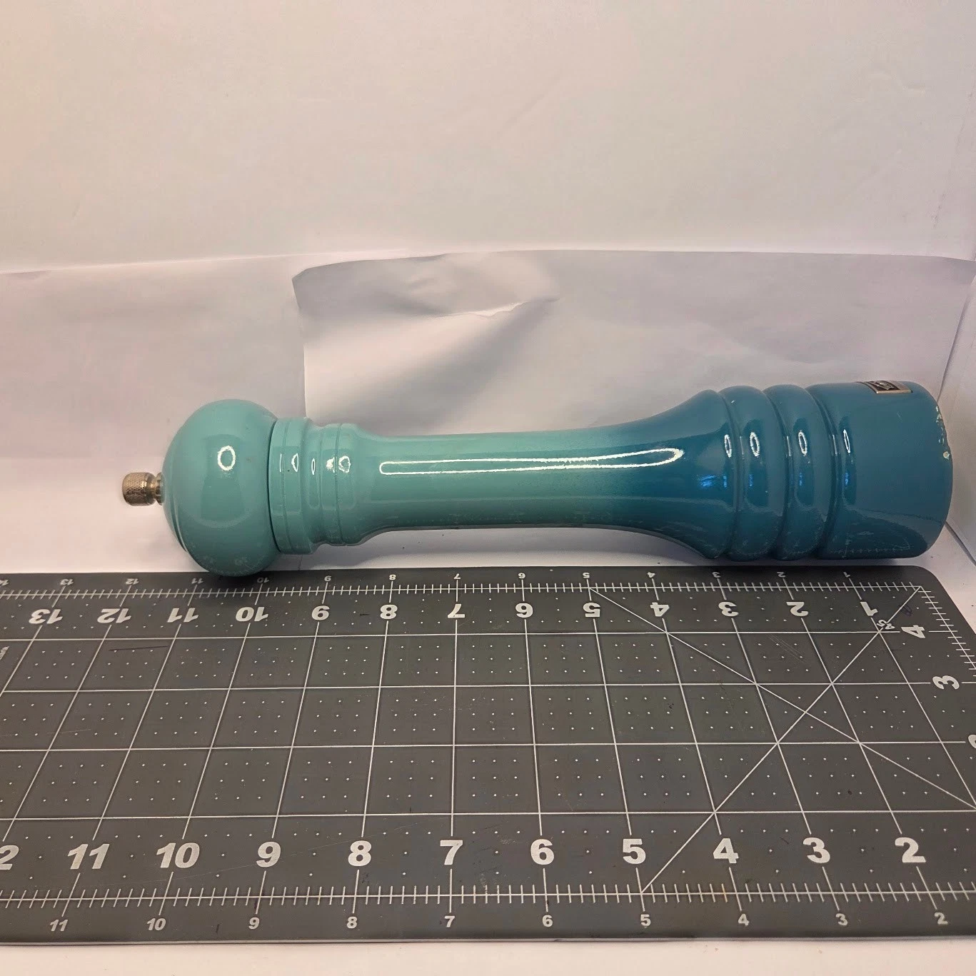 Trudeau Pepper Mill Modern Blue/Green Turquoise Kitchen Decor Wooden