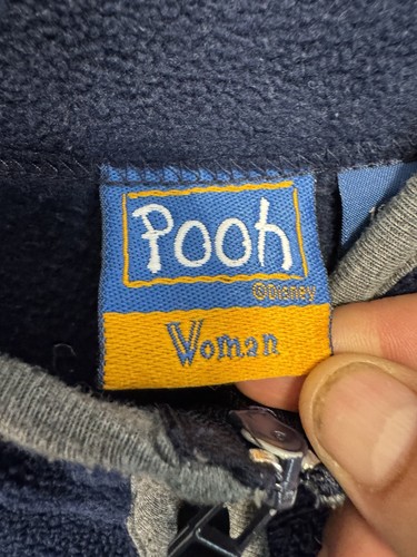 Disney Winnie Pooh Fleece Reißverschluss Weste Damen Größe 18w/20w blau ärmellos Logo - Bild 7 von 17