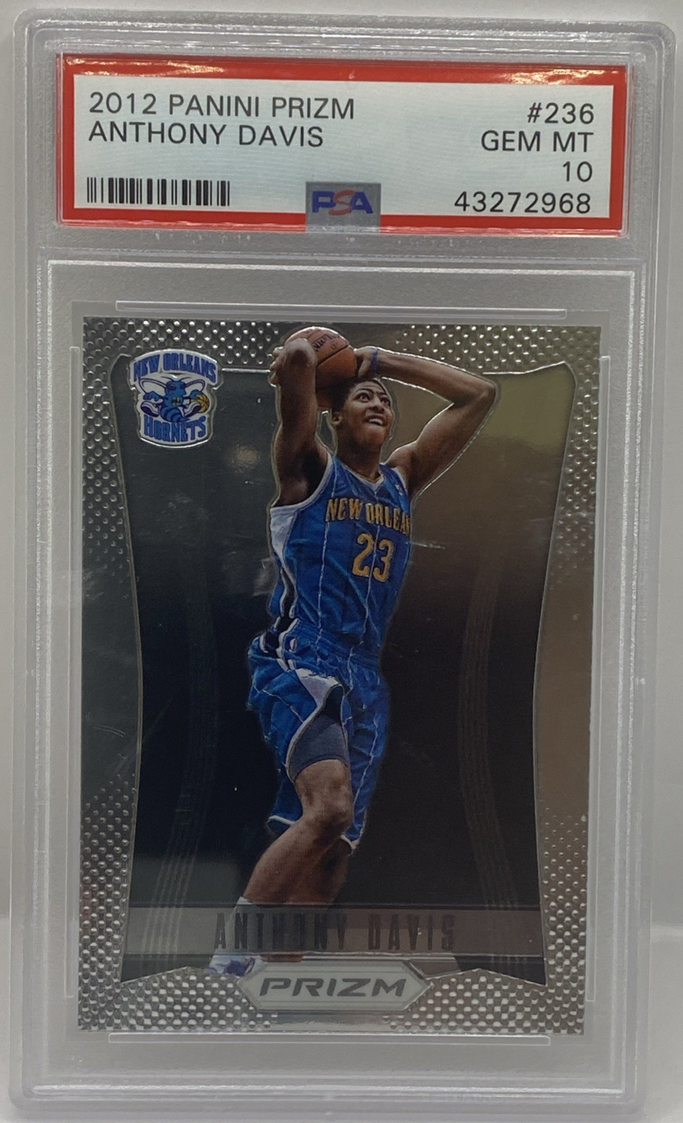 ANTHONY DAVIS 2012 PANINI PRIZM #236 PSA 10 GEM MINT ROOKIE RC Lakers Mavericks