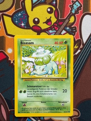 Bisasam 44/102 Base Set deutsch Pokemon Karten NM