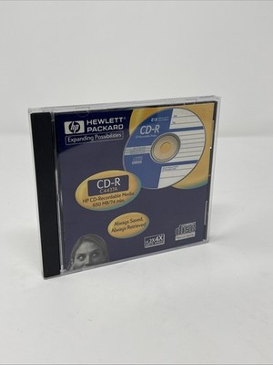 Hewlett Packard CD R 650 MB 74 Min C4437a (2 Disks)