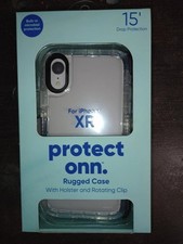 Protect Onn iPhone XR Rugged Case With Holter...