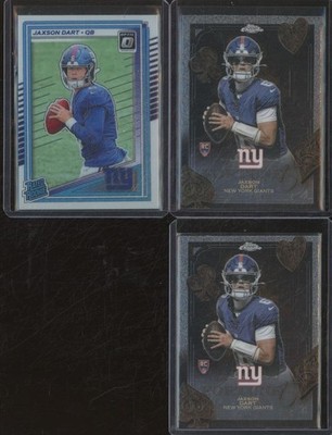 2025 Topps Chrome Donruss Optic X3 Card Lot JAXSON DART RC Fortune 15 NFL DFB7