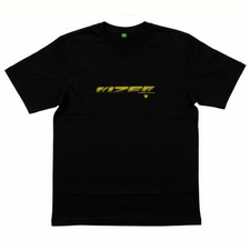 Kizer Advanced Logo T-Shirt Schwarz 100% Baumwolle Skate Streetwear Shirt Unisex