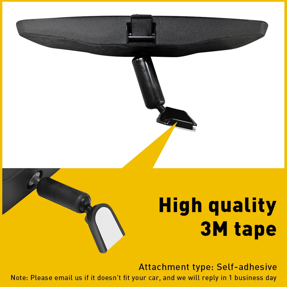 8" Rear View Mirror Clear Auto Car Replacement Day Night Universal Anti-glare US Foto 4 de 4