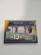 2022 Absolute #TTT2-AT Abraham Toro Tools of the Trade 2 Swatch Button Gold /10