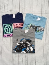 Lot Of 3 Gap Kids Boy's Graphic Shirt Short Sleeve 100 Cotton Size M 8