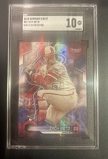 2023 Bowmans Best Zach Neto Wave Refractor RC SGC 10 Gem Mint Pop 2 Angels