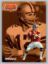 1992 Pinnacle Football #353 John Elway / Roger Staubach - VG -