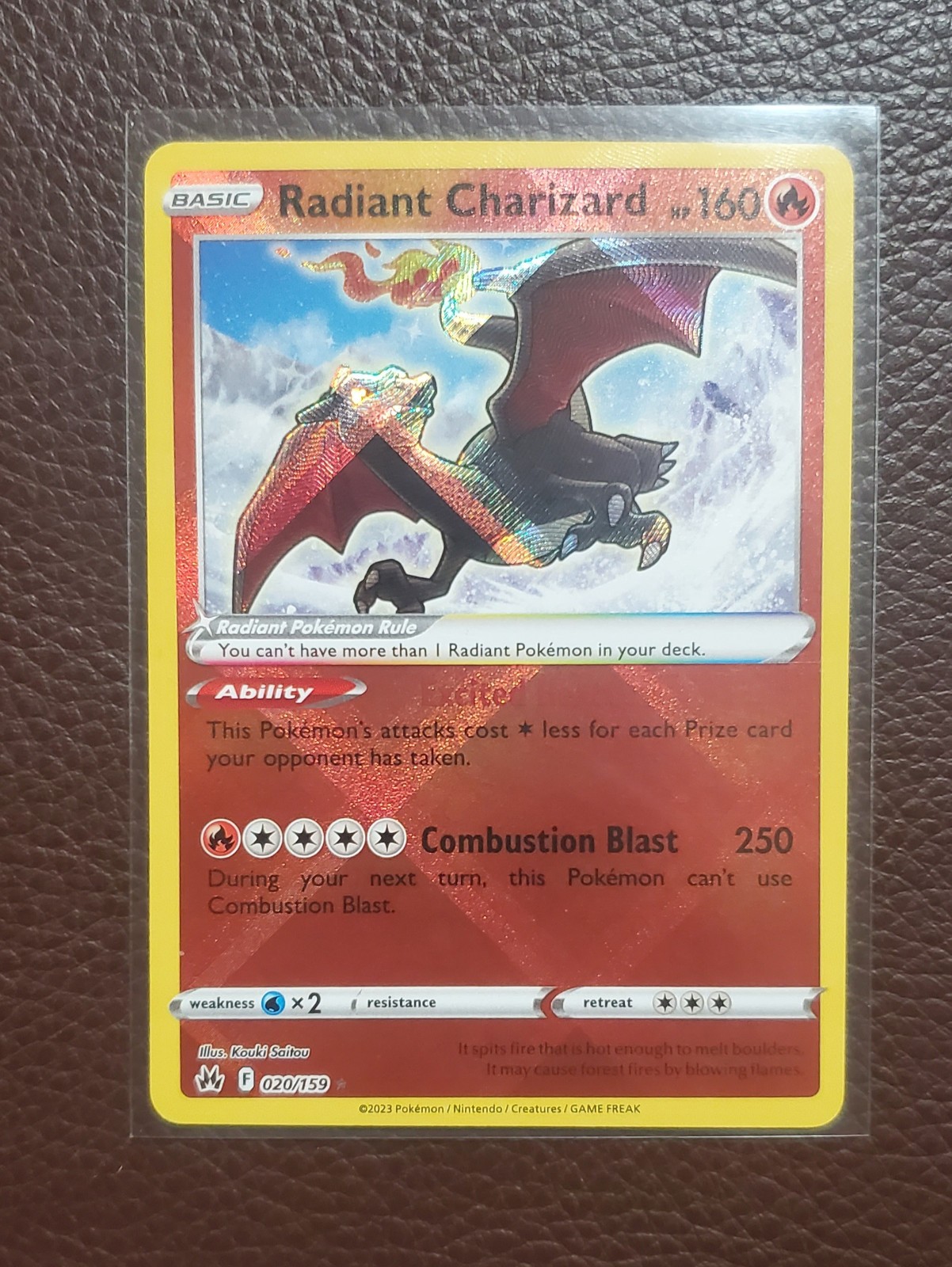 Pokemon TCG NM Radiant Charizard 020/159 SWSH: Crown Zenith Holo