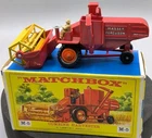 Matchbox Lesney Major Pack M-5 Massey Ferguson Combine Harvester- ORANGE hubs