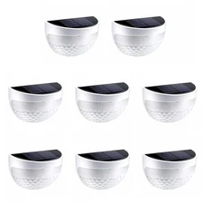 Outdoor Solar LED Deck Lights Path Garden Patio Pathway Stairs Step Fence Lamp