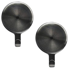 Haute Decor Attract Magnetic Wreath Hanger Brushed Nickel - Set of 2 Magnet...