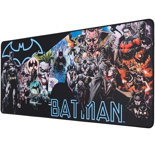 Sous-main Batman 90x40 cm pour transformer votre espace bureau en un sanctuaire gaming