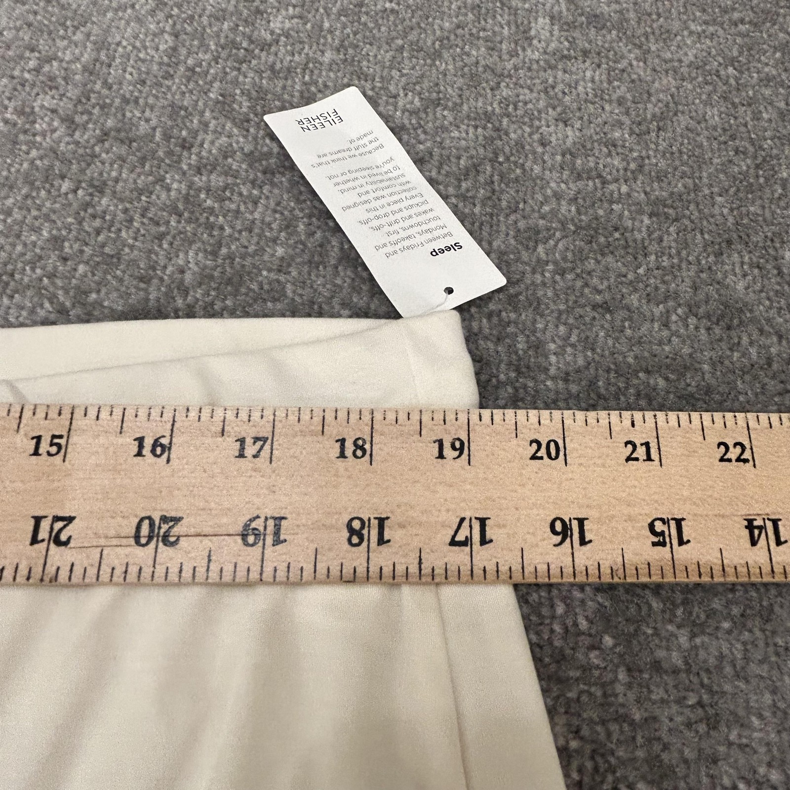 Eileen Fisher Pajama Pants Womens XL Off White Slouchy Sleep Organic Cotton NEW thumbnail 9