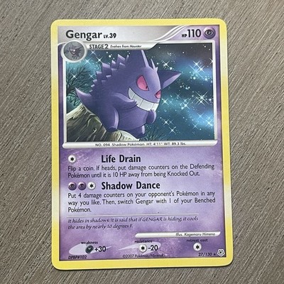 gengar pokemon card price Gengar 27/130 Non-holo Pokemon Diamond And Pearl LP+ Vtg Trading Card Tcg