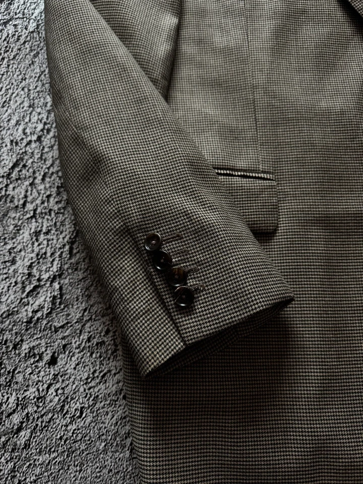 Gucci Mens Grey Wool Monogram Lining Two Piece Suit Size 54R - Image 3 of 4