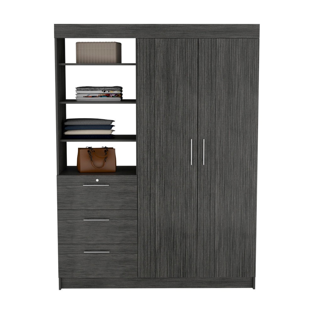 Armoire Rumanu Smokey Oak Bedroom Wardrobe