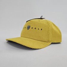 Gorra de golf Nike Pro de pana con tirantes L/XL mostaza unisex NUEVA