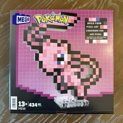 Mega Pokemon HWR80 Pixel Art Mew 434 Piece Building Block Set New Sealed